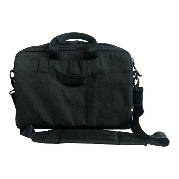 INCASE Black Canvas Laptop Briefcase Messenger Bag 14" Adjustable Strap Unisex - Picture 4 of 6